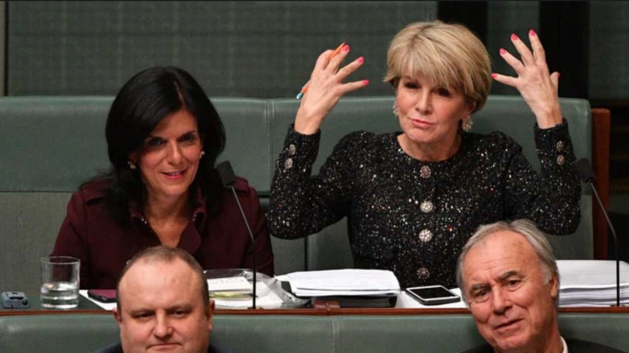 Julie Bishop and Julia Banks
