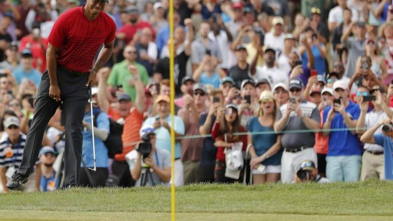 Tiger Woods at the 2018 Valspar Championship golf