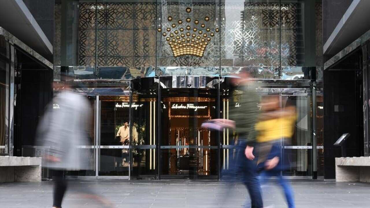 The exterior of Crown Casino in Melbourne