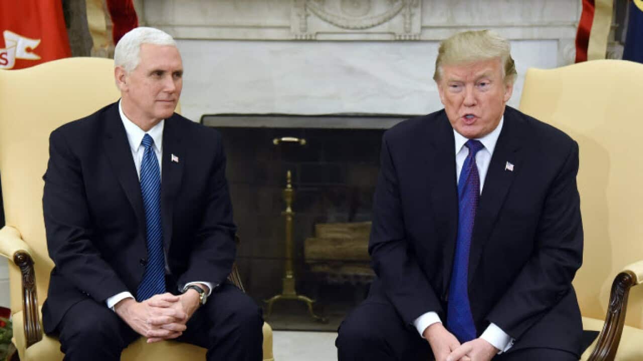 US President Dnald Trump and Vice President Mike Pence