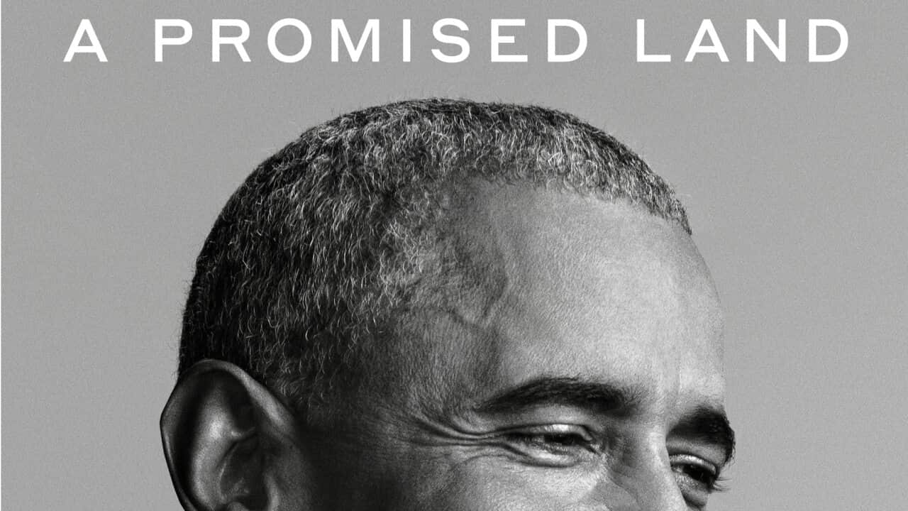 This photo provided by Random House shows the cover of “A Promised Land." The first volume of former President Barack Obama’s memoir is coming out Nov. 17, two weeks after Election Day. (Pari Dukovic/Random House via AP)