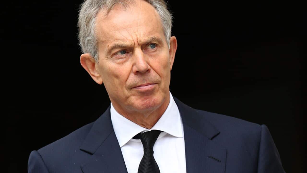 Former British prime minister Tony Blair