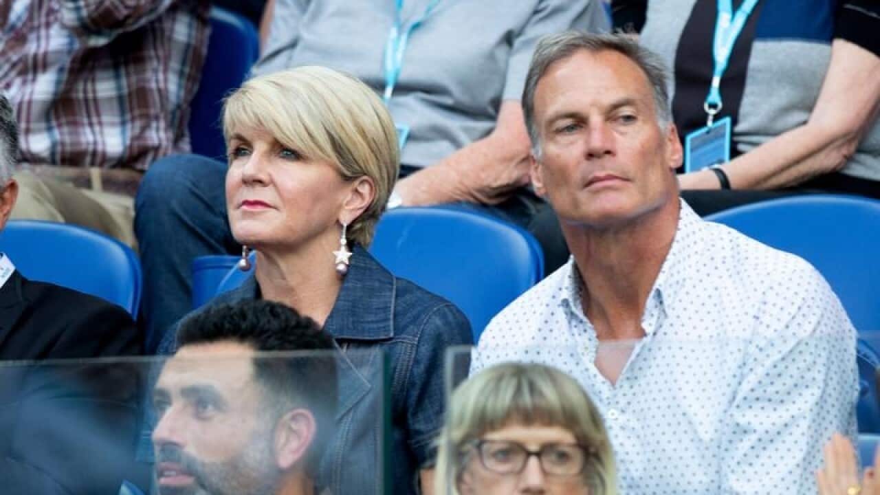 Julie Bishop David Panton Australian Open