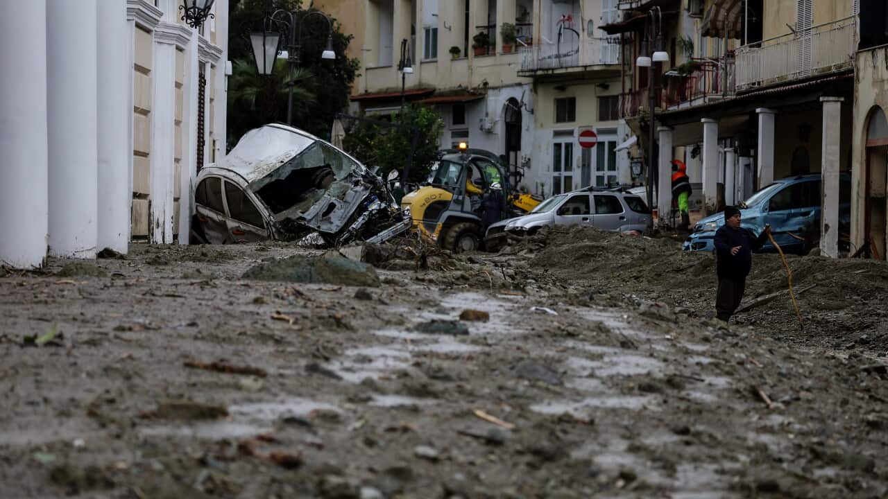 Ischia - Landslide due to bad weather in Casamicciola on the island of Ischia, extensive damage
