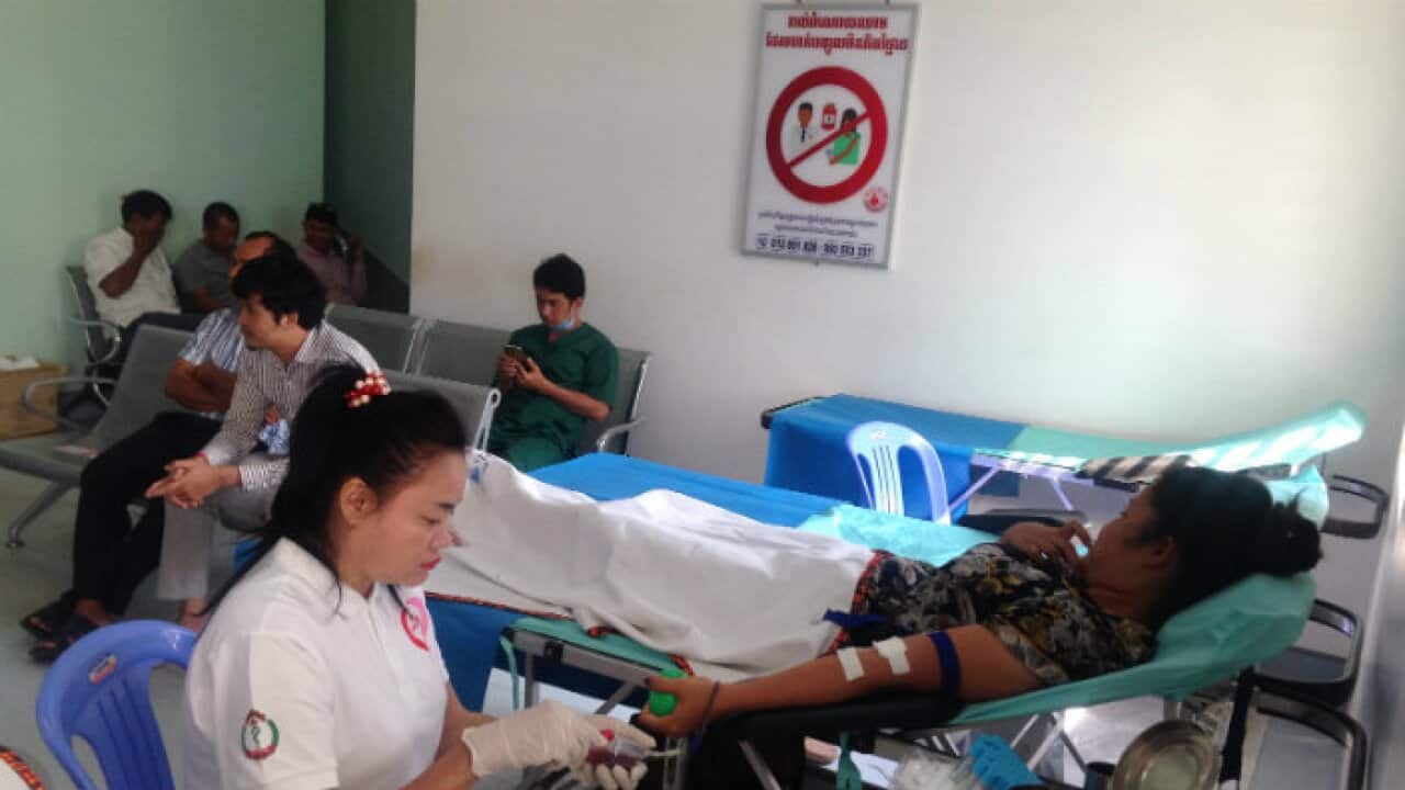 Blood donations in Cambodia
