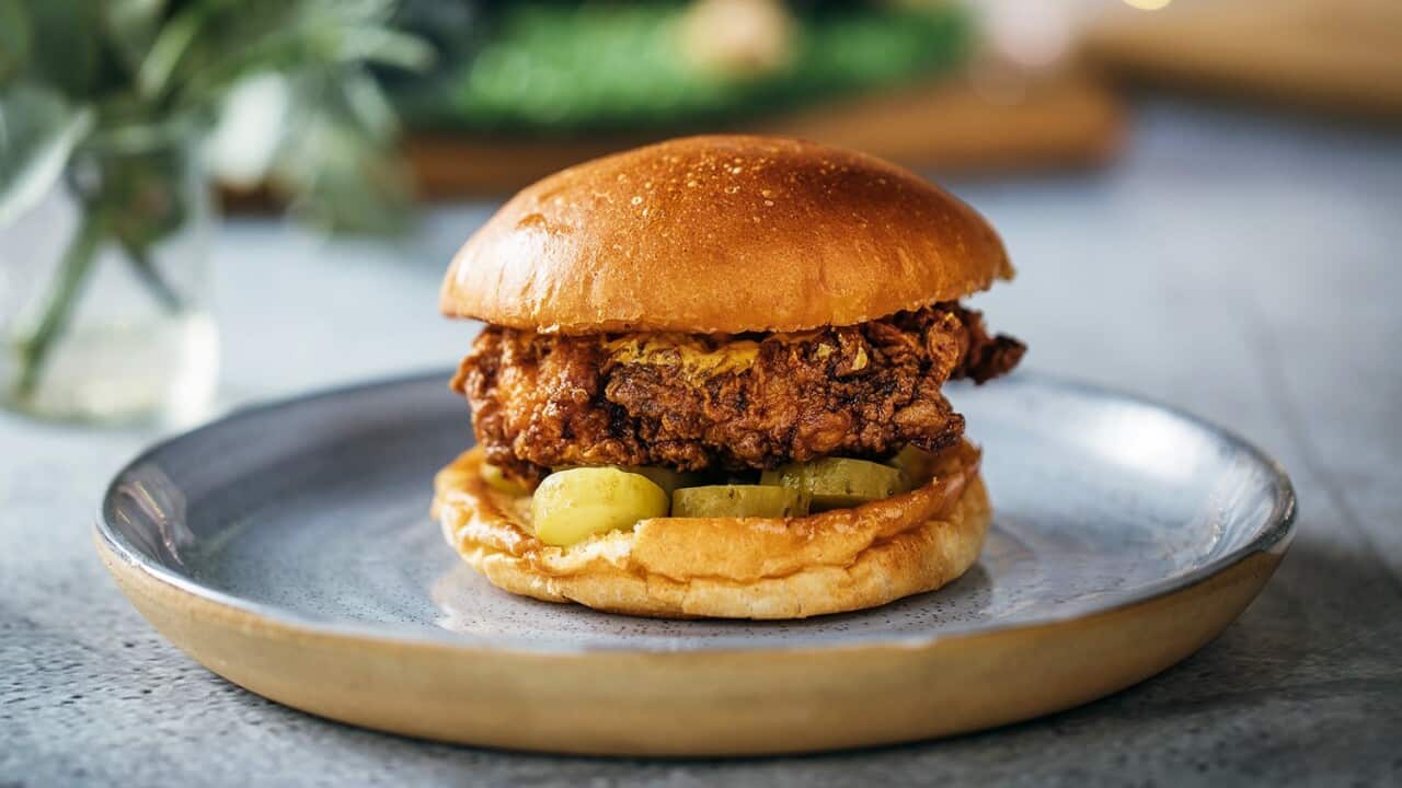 Buttermilk fried chicken sandwich SBS The Cook Up with Adam Liaw
