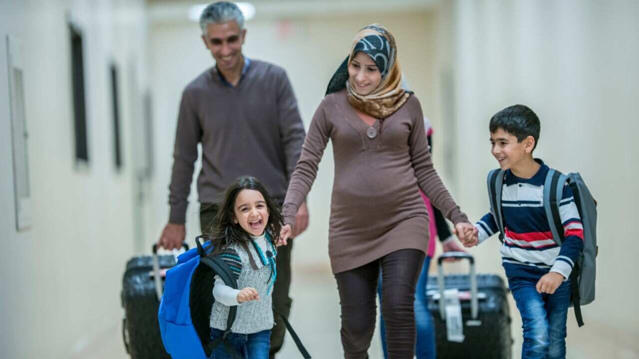 The family travelling