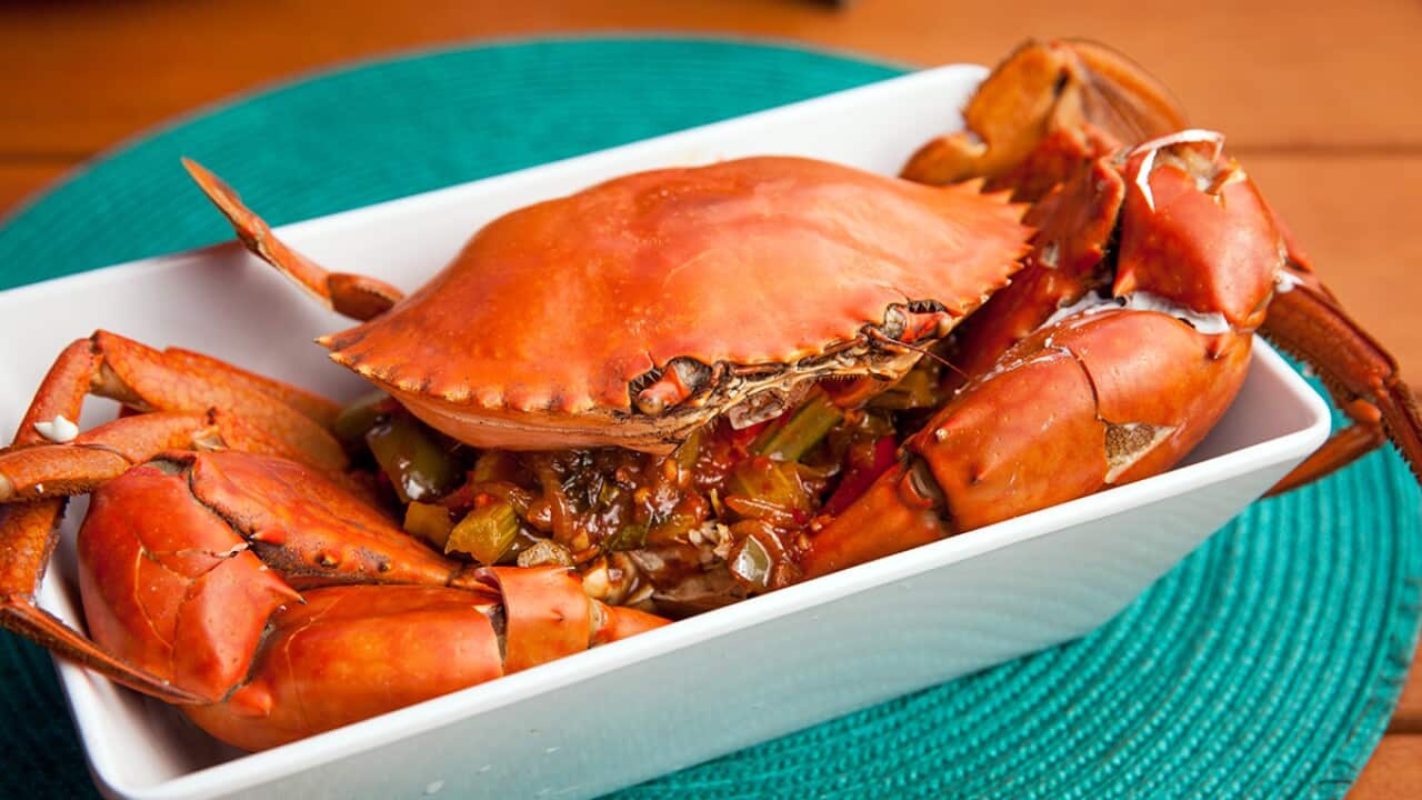 Sweet and sour mud crab