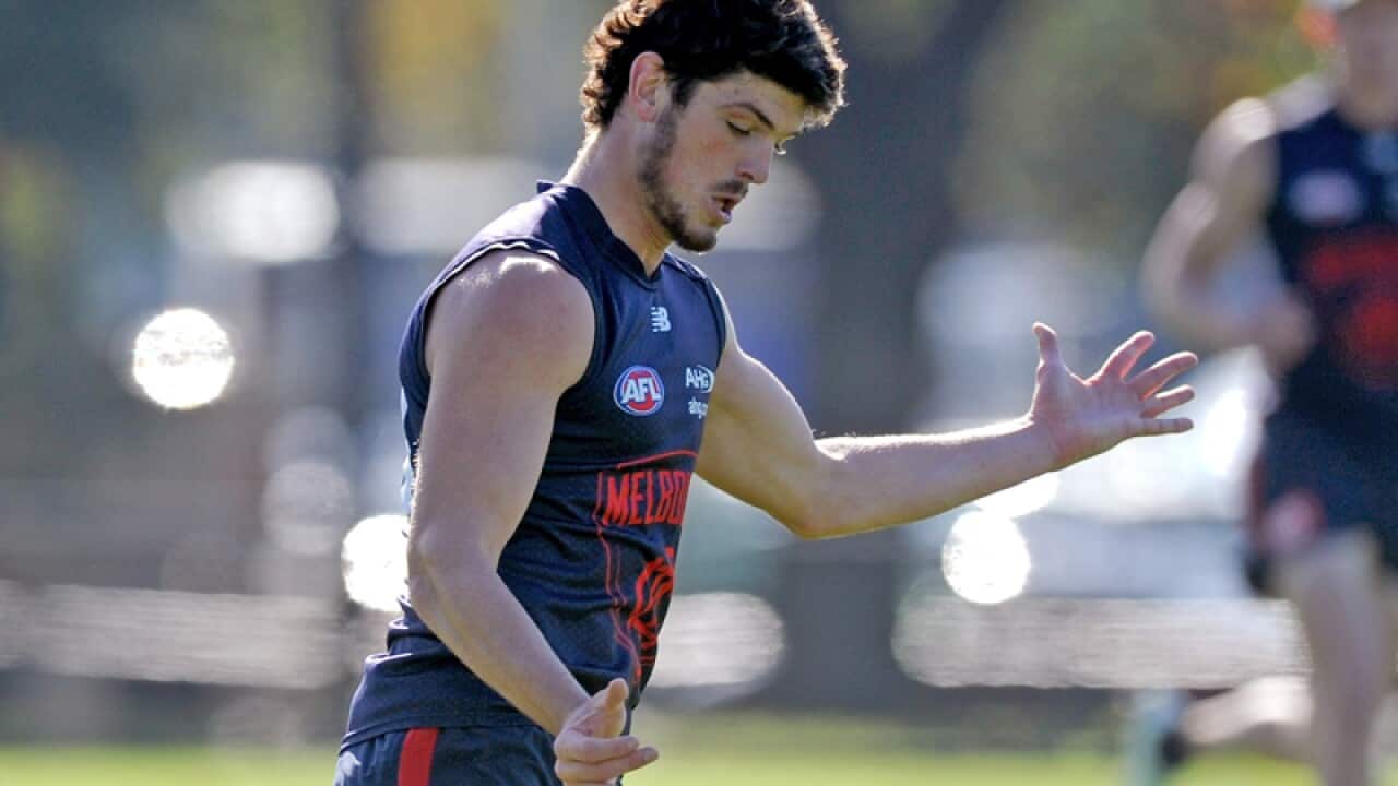 Melbourne midfielder Angus Brayshaw