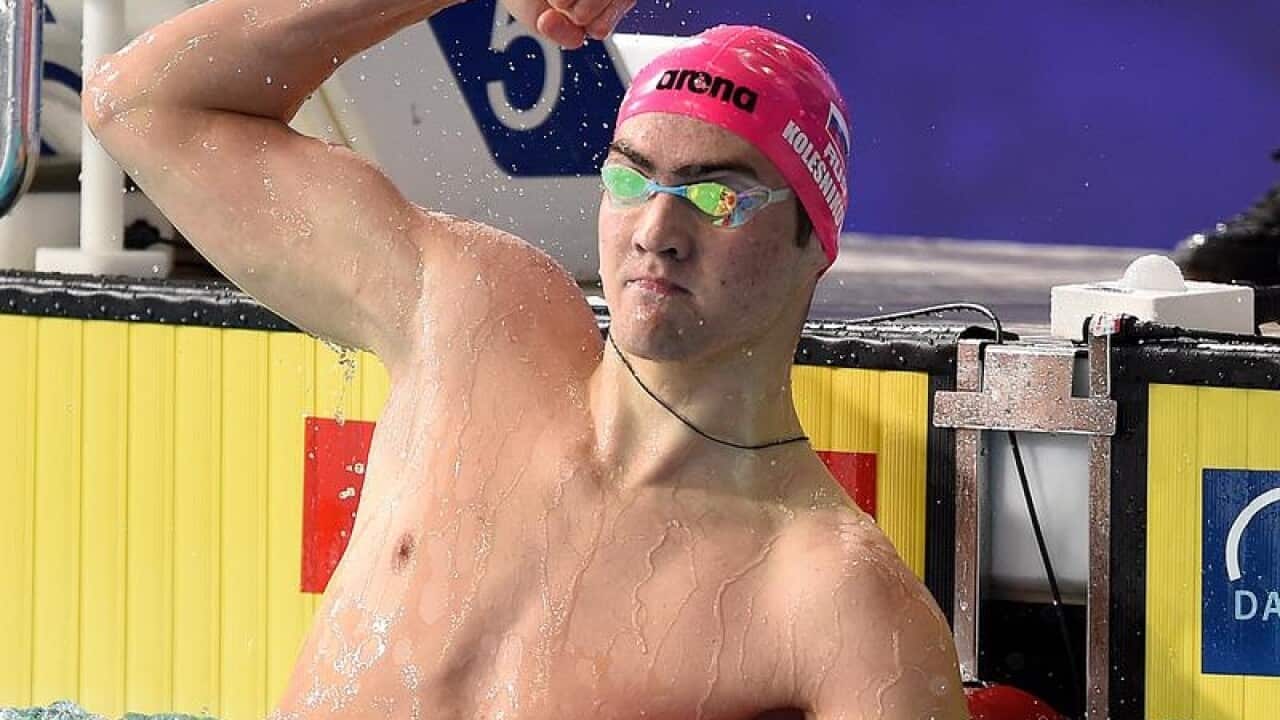 Russian swimmer Kliment Kolesnikov