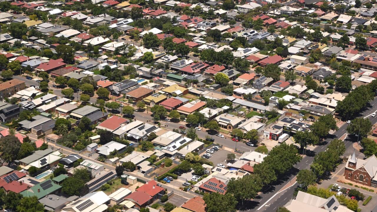 Residential housing seen in Adelaide