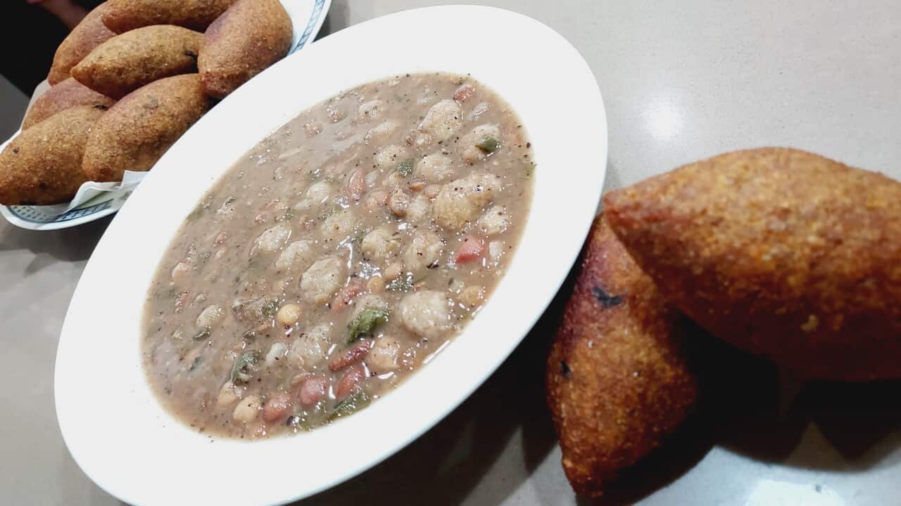 Vegan Kebbe served on Goof Friday