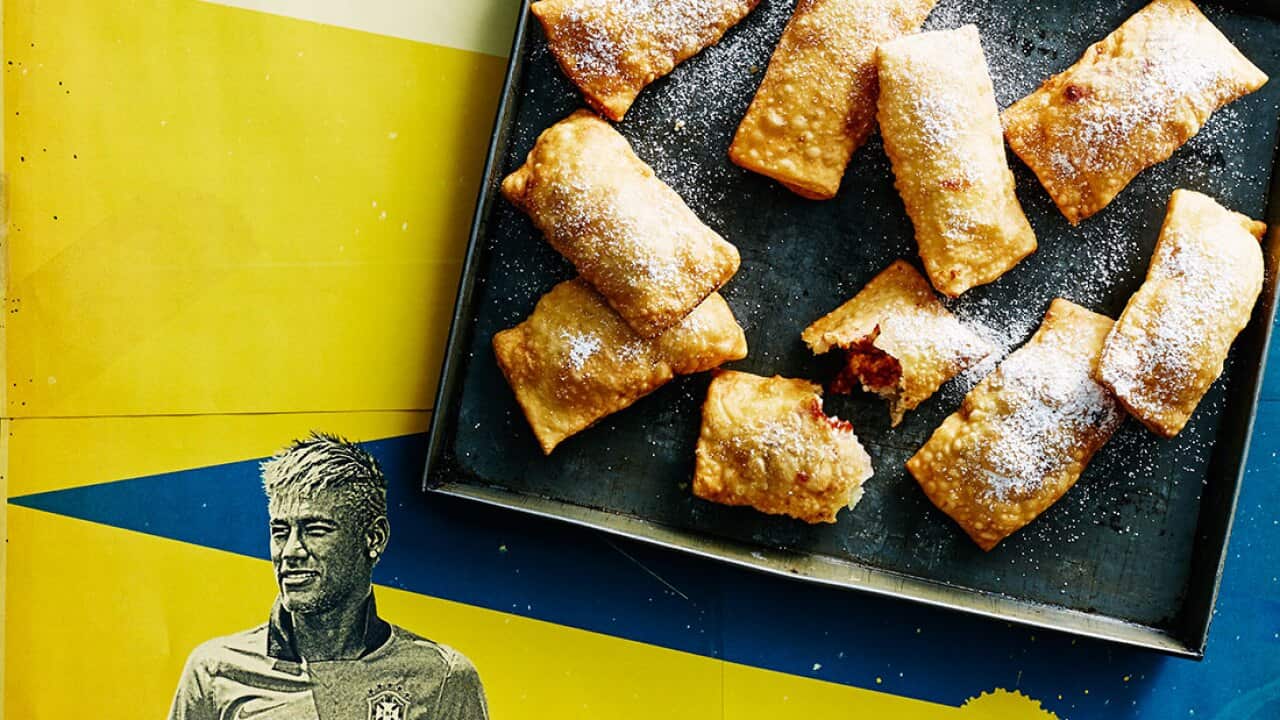 Pastries with guava jam and cheese