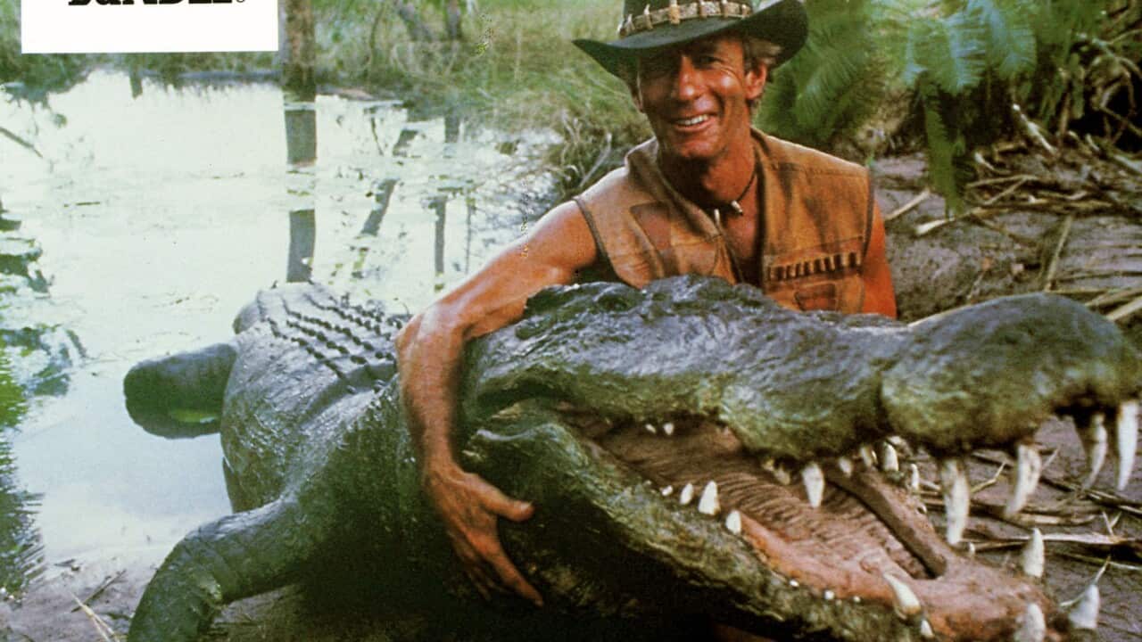 CROCODILE DUNDEE [AUS 1986]  PAUL HOGAN as Crocodile Dundee CROCODILE DUNDEE [AUS 1986]   PAUL HOGAN as Crocodile Dundee     Date: 1986