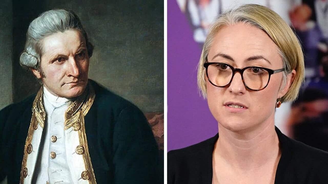 Captain James Cook (L) Dr. Annaliese van Diemen