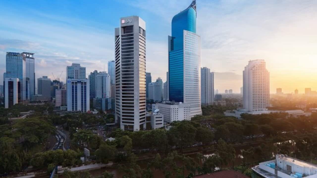 Jakarta business district with iconic BNI building - Getty Images
