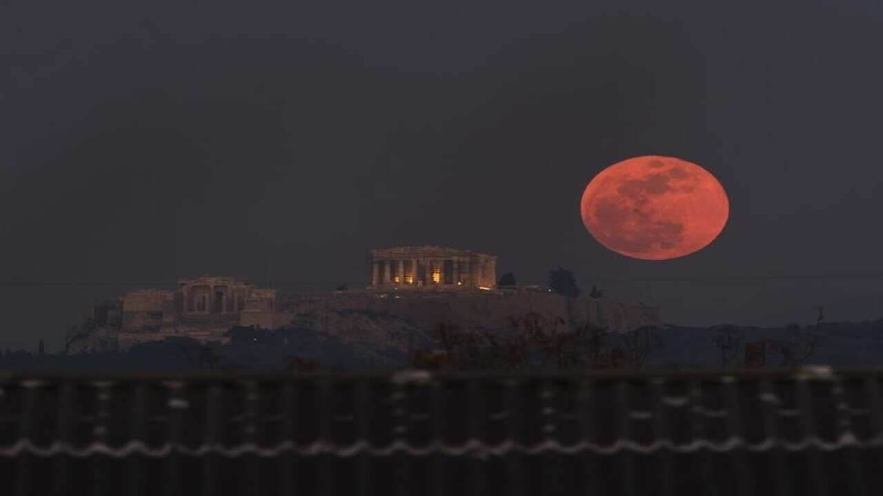 File photo of super blood moon.