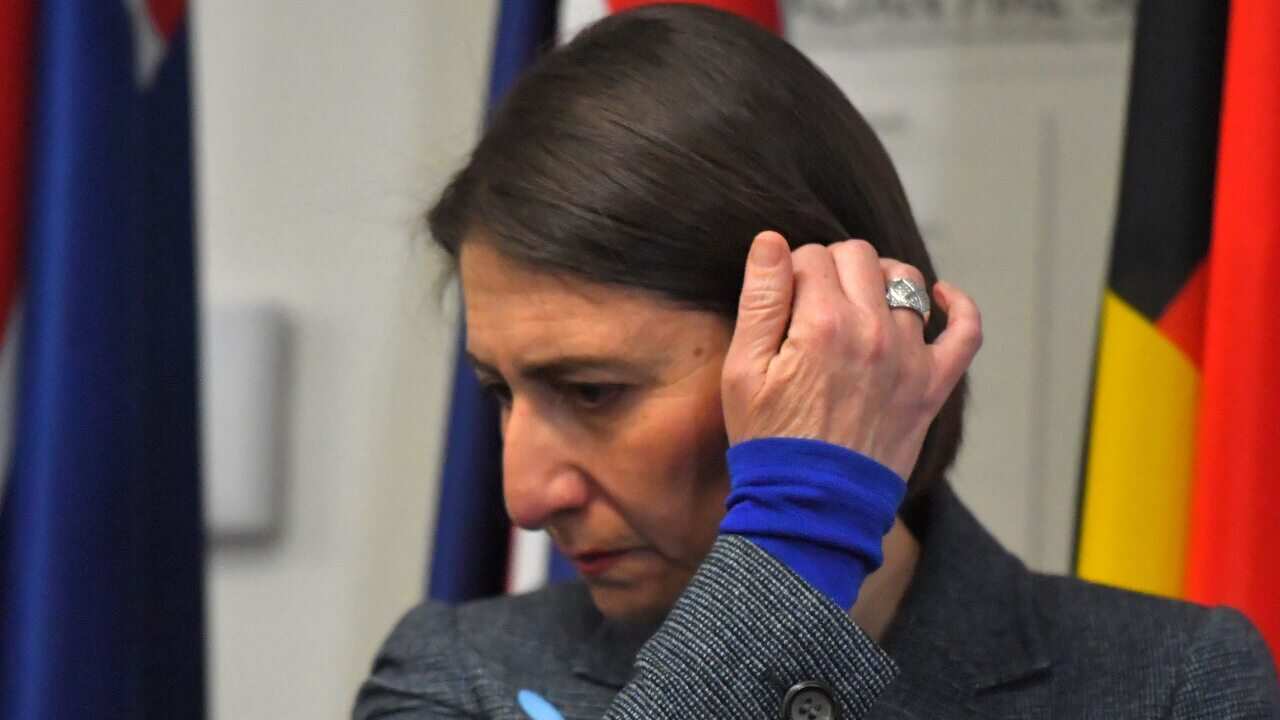 NSW Premier Gladys Berejiklian at a press conference in Sydney, Monday, August 17, 2020. (AAP Image/Mick Tsikas) NO ARCHIVING