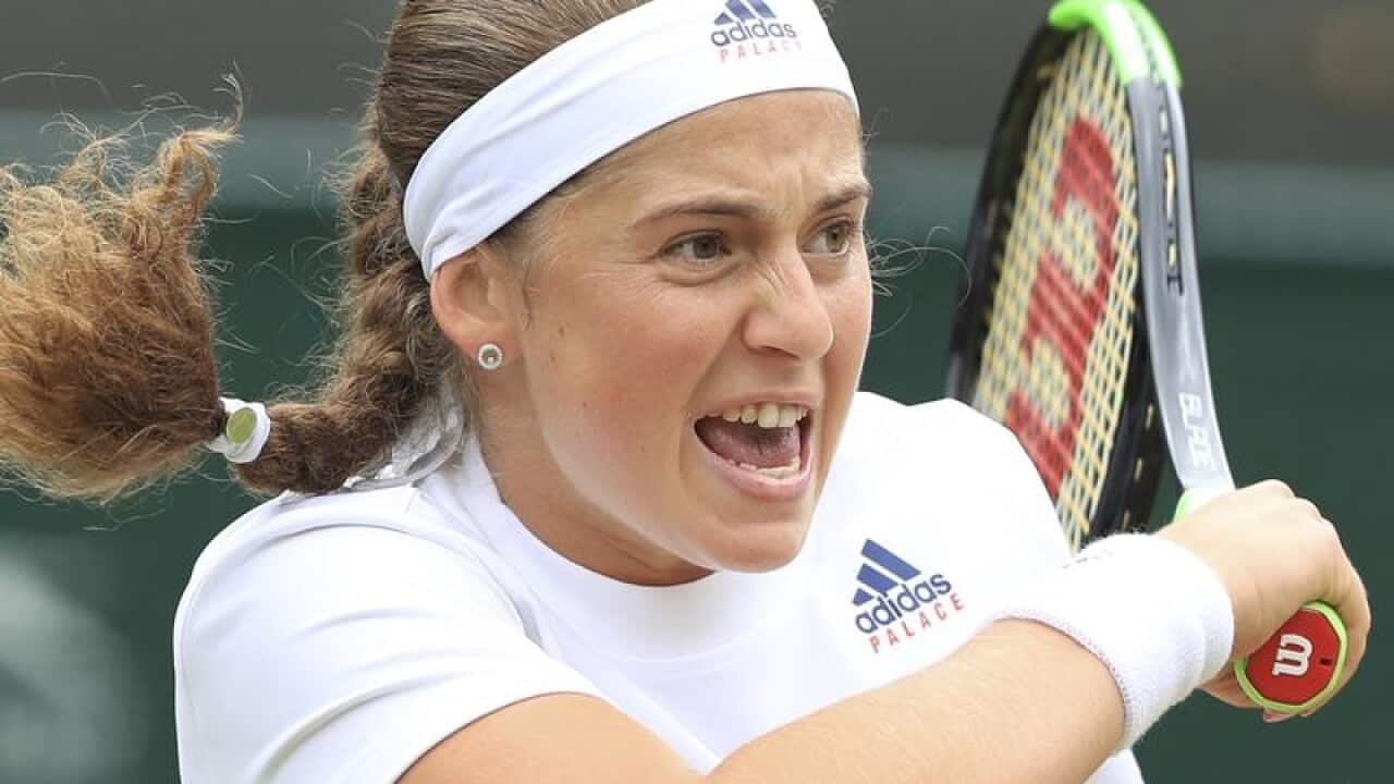 Latvian tennis player Jelena Ostapenko