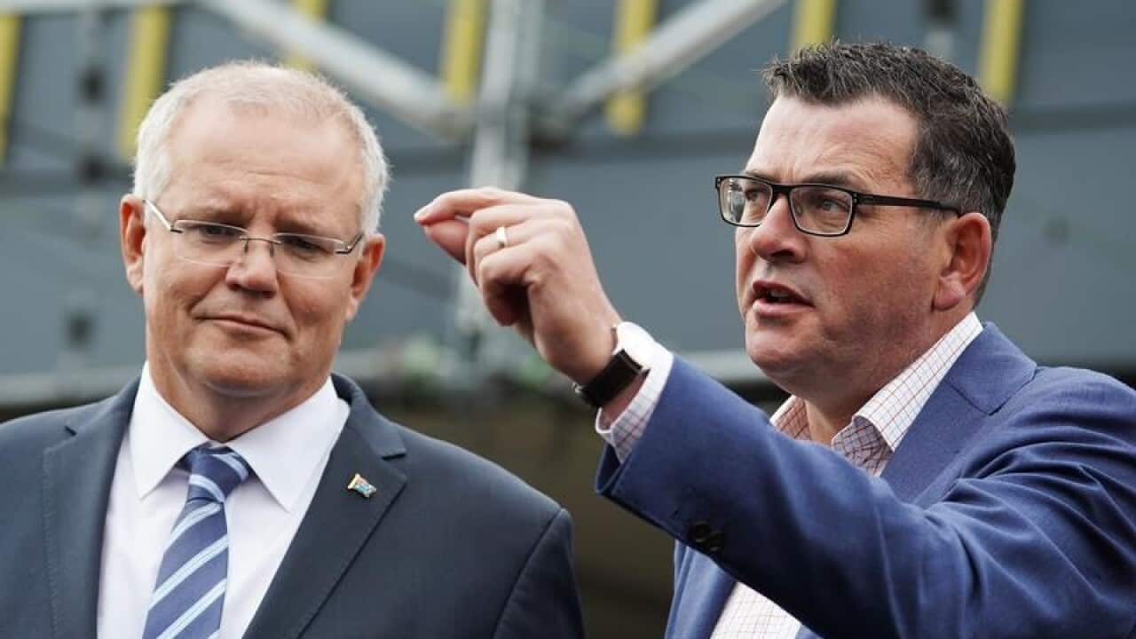 Prime Minister Scott Morrison and Victorian Premier Daniel Andrews