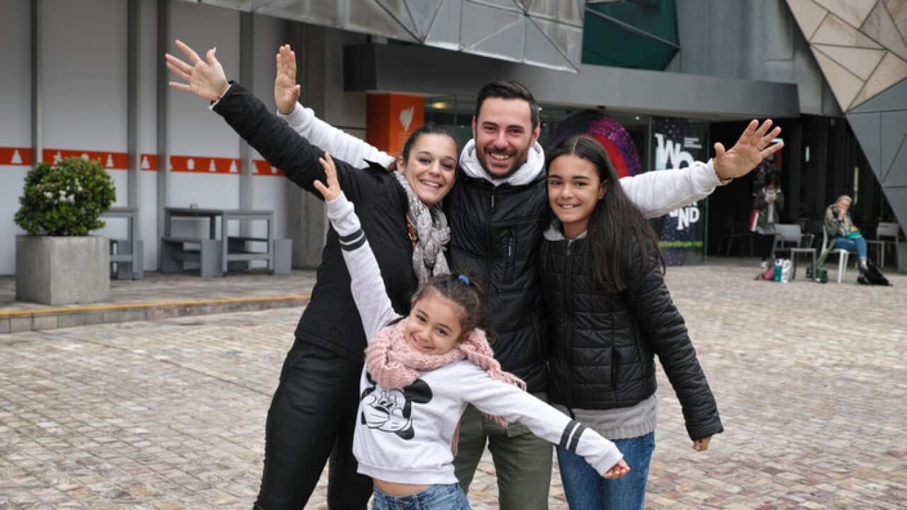 Desirée, Michelle, Corinne e Francesco Crifò