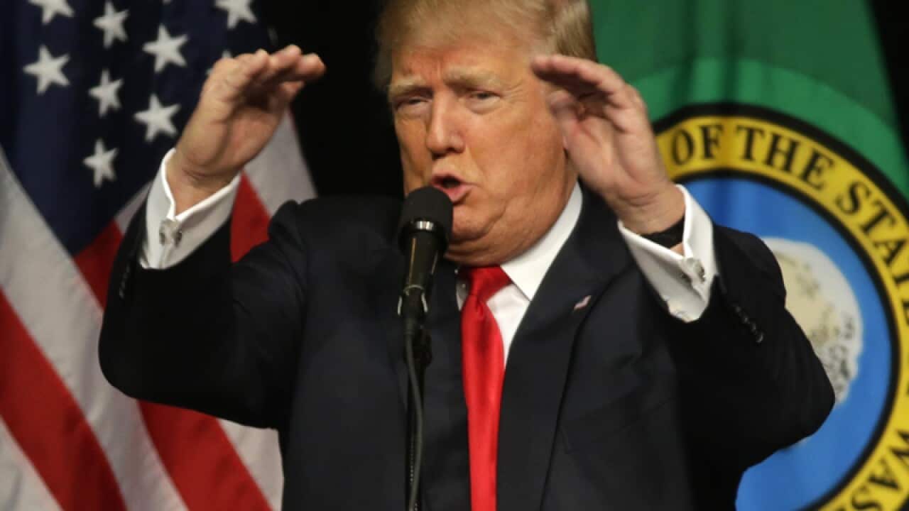 Republican presidential candidate Donald Trump