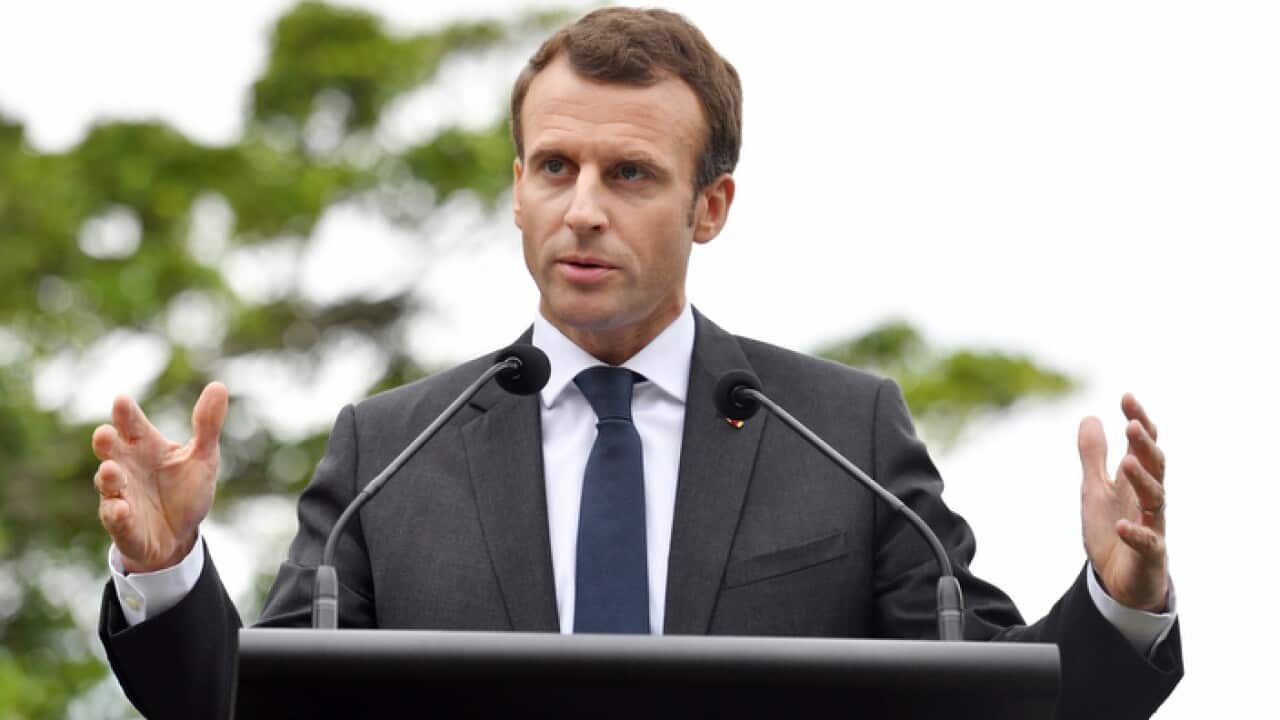 President of France Emmanuel Macron. (AAP)