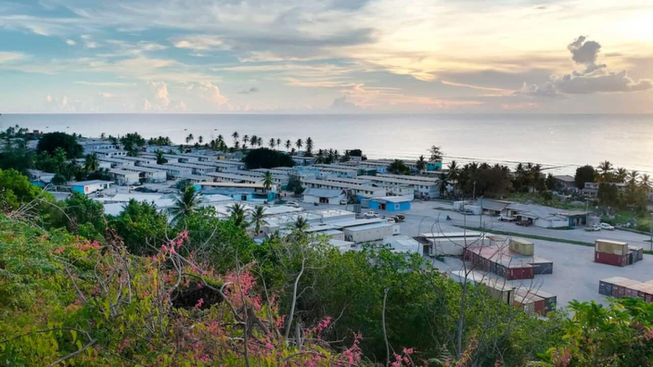 The settlements and hospital on the island of Nauru