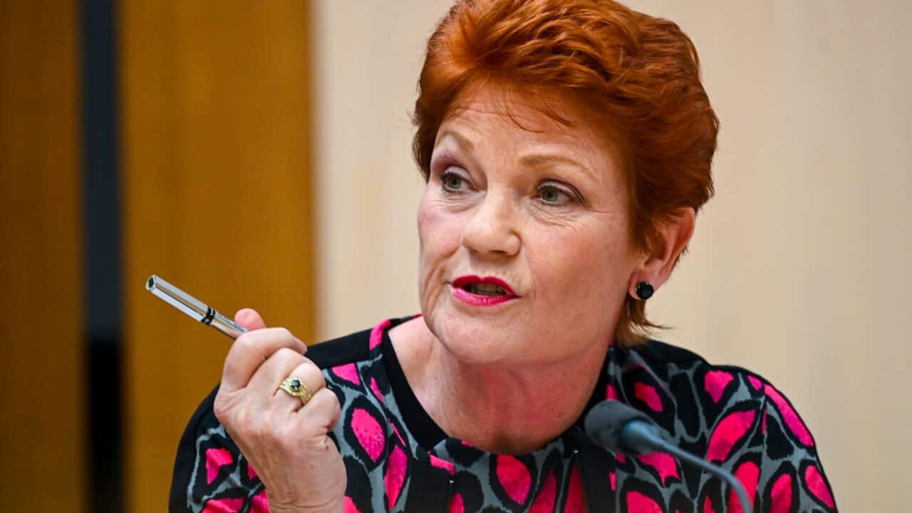 One Nation leader Pauline Hanson.