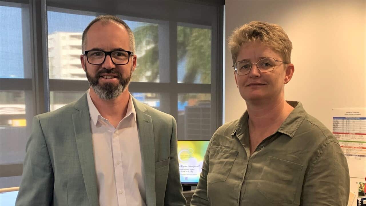 Luke Lindsay and Deanne Lawrie (SBS-Sandra Fulloon)