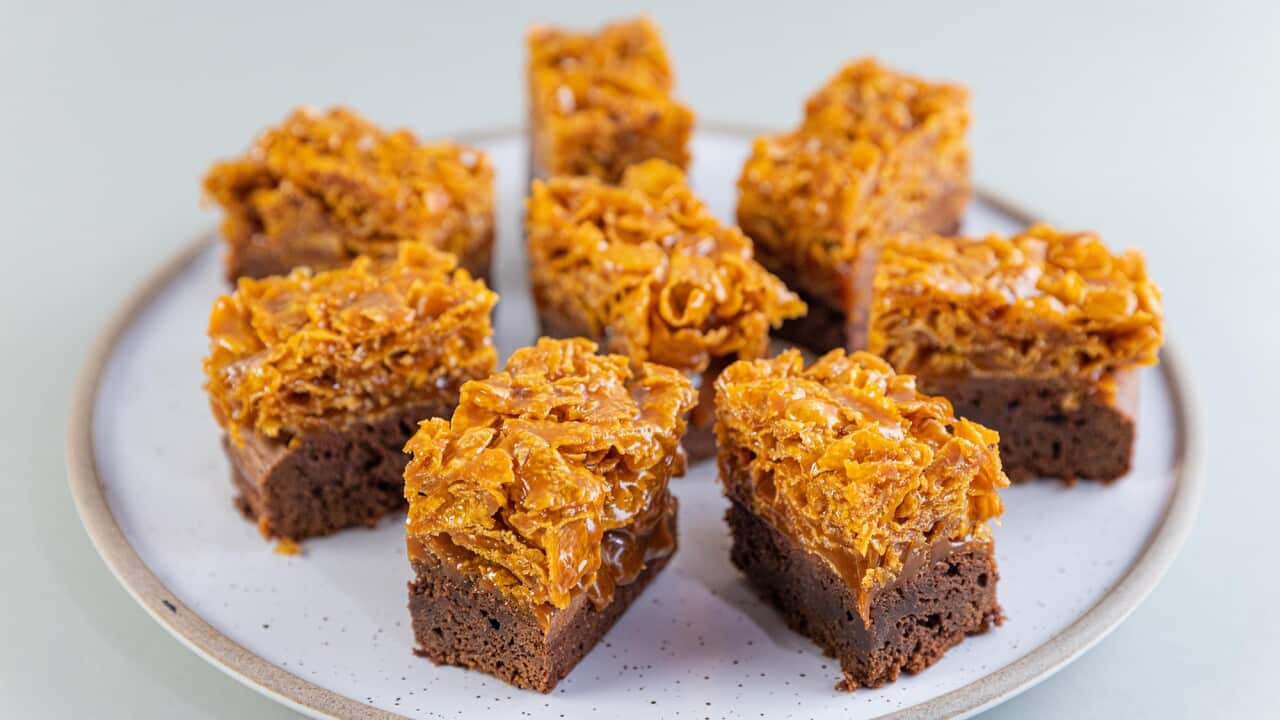 Caramel Cornflake Brownie