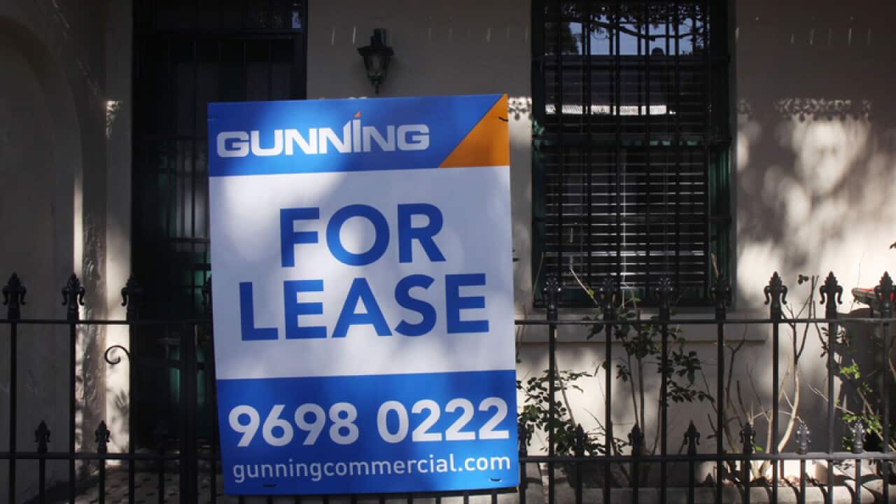 A 'For Lease' sign at a house in Sydney