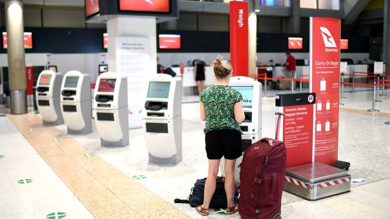 Representational image of a passenger at the airport.