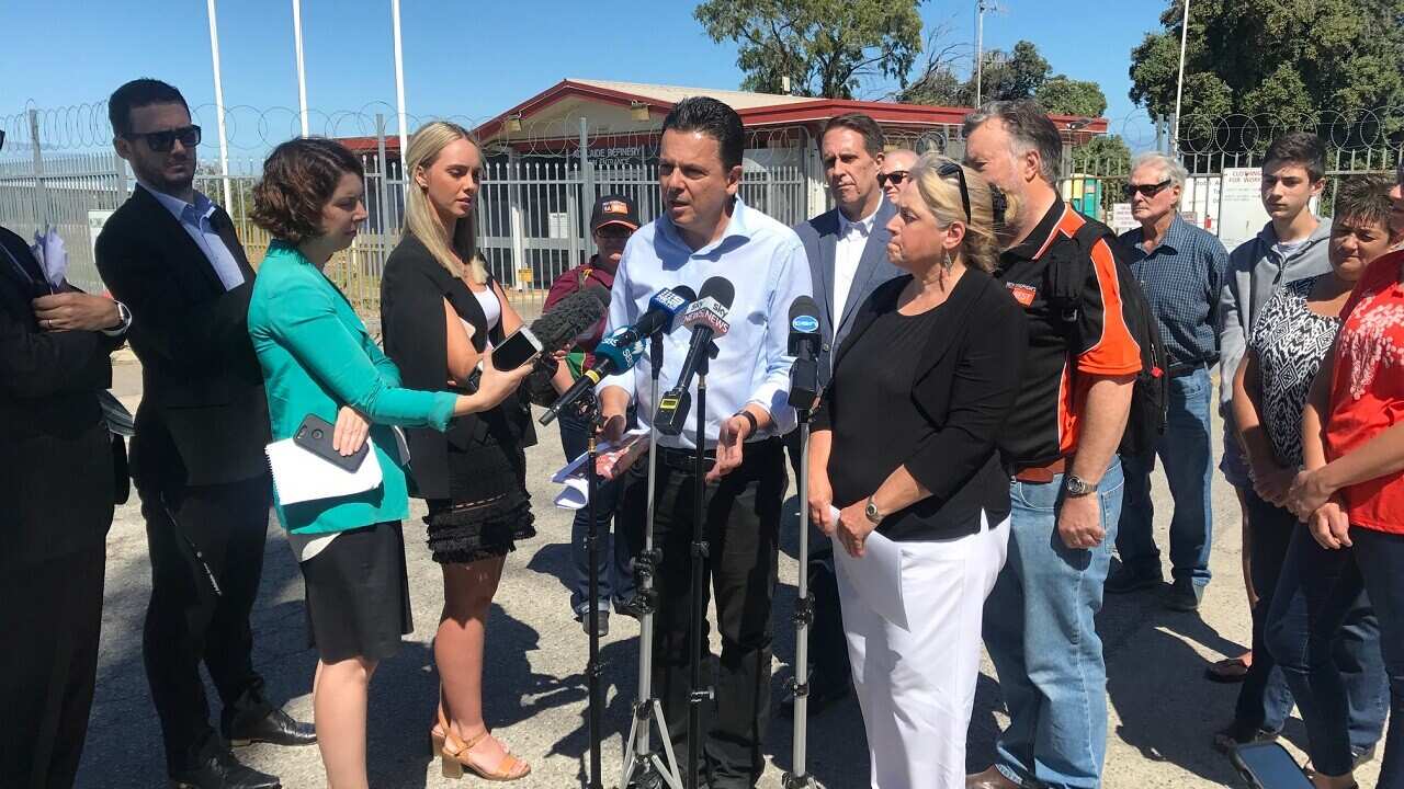 Nick Xenophon on the campaign trail