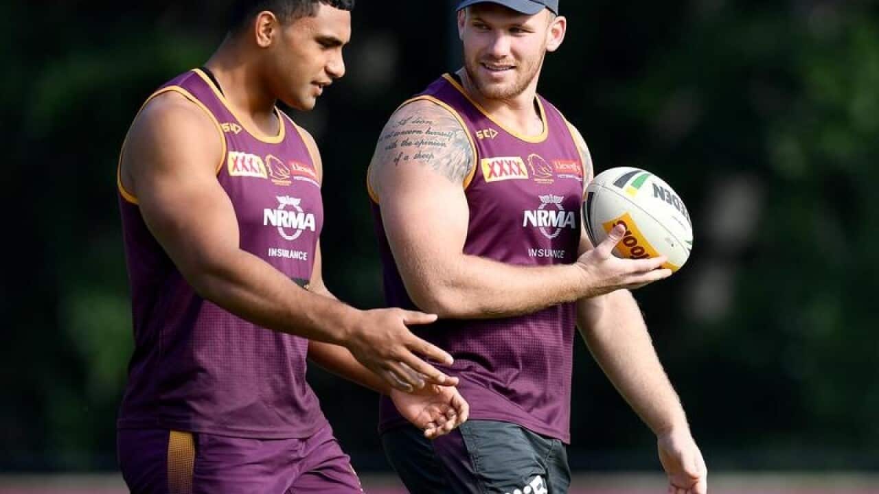 NRL BRONCOS TRAINING MATT LODGE