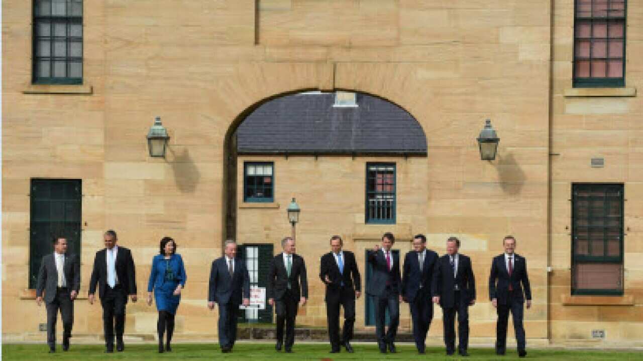 State and territory leaders meet with the Prime Minister in Sydney (AAP)