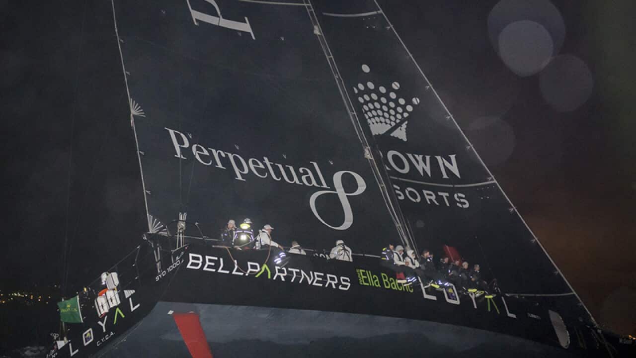 Perpetual LOYAL approaching the finish line in Hobart