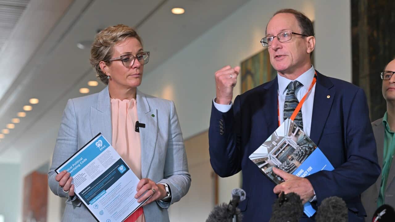Independent Member for Warringah Zali Steggall and Transparency International Australia Chair AJ Brown