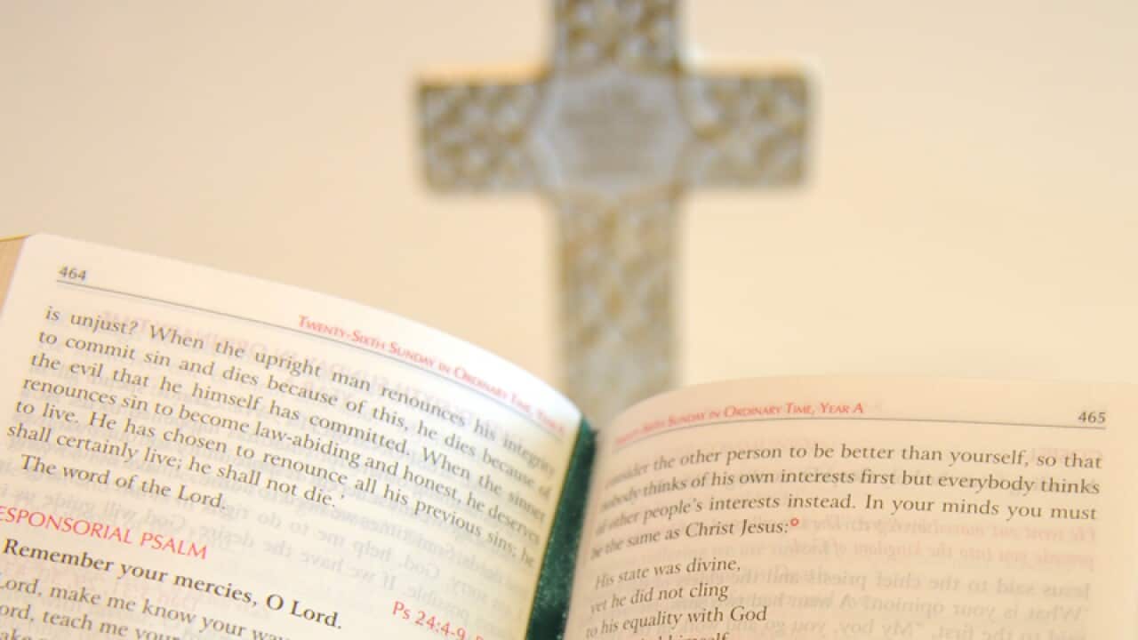 A cross and missal