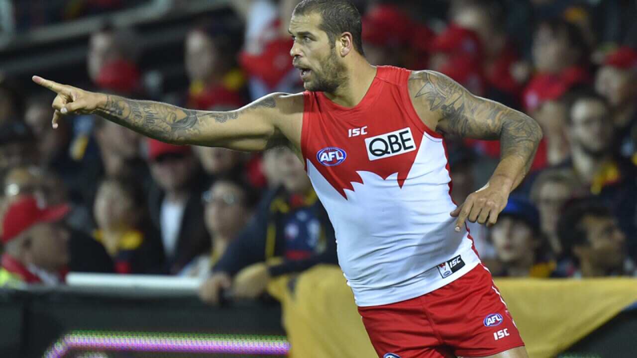 Lance Franklin of the Swans