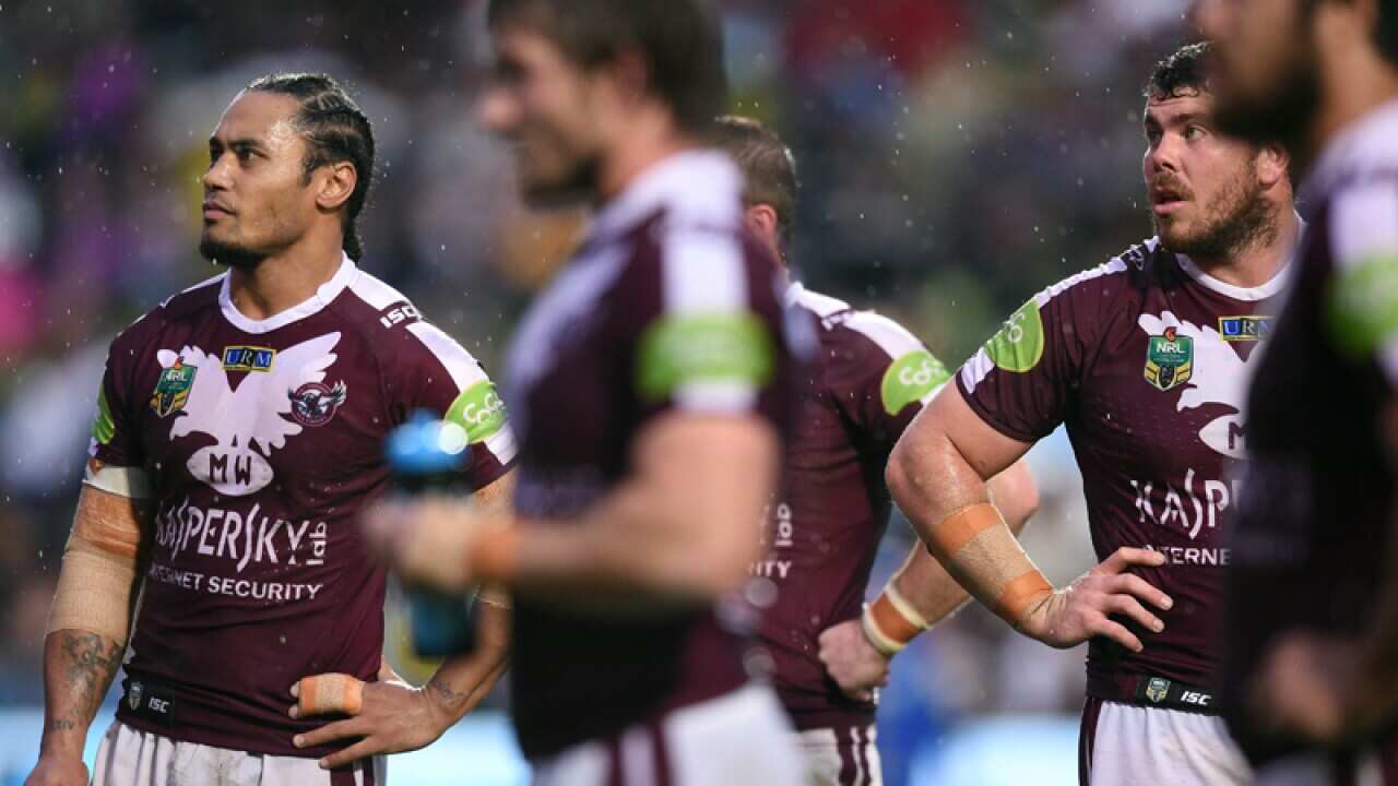 The Sea Eagles looks on
