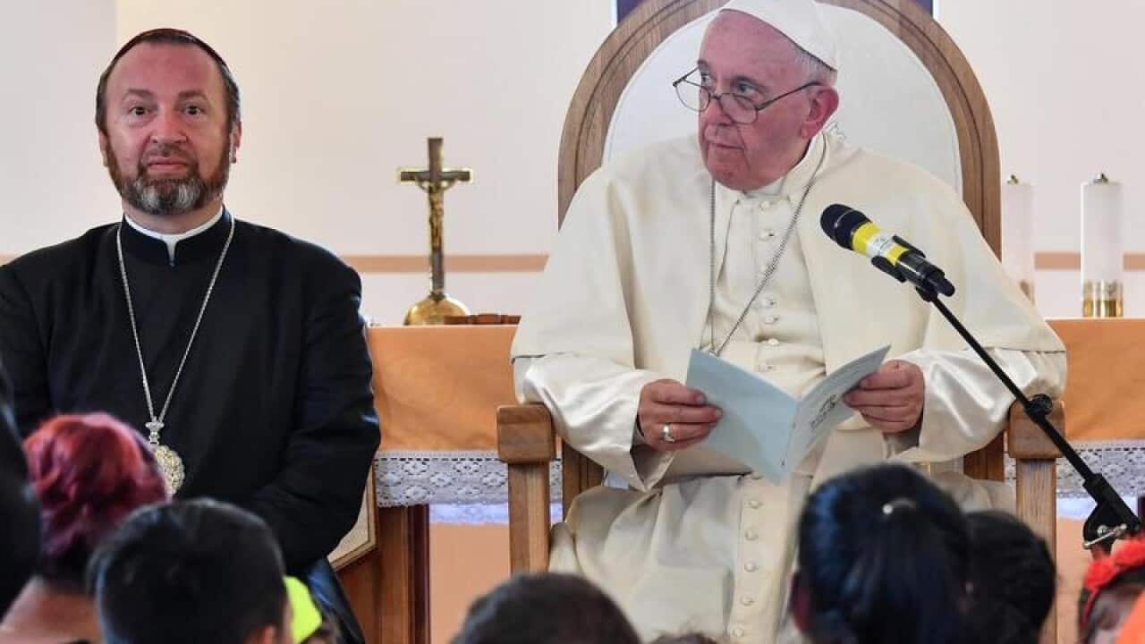 Pope Francis Romania