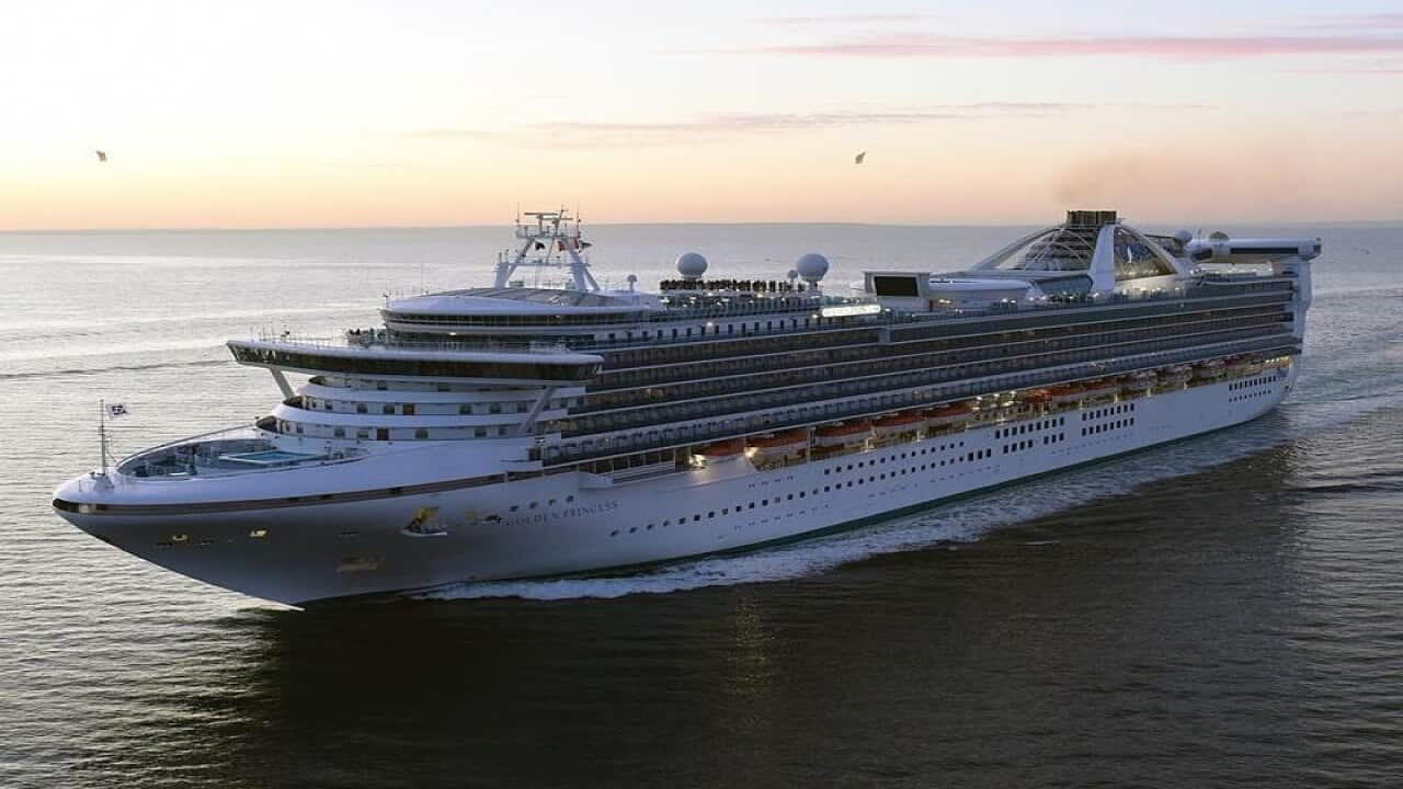 A file image of the Golden Princess cruise ship