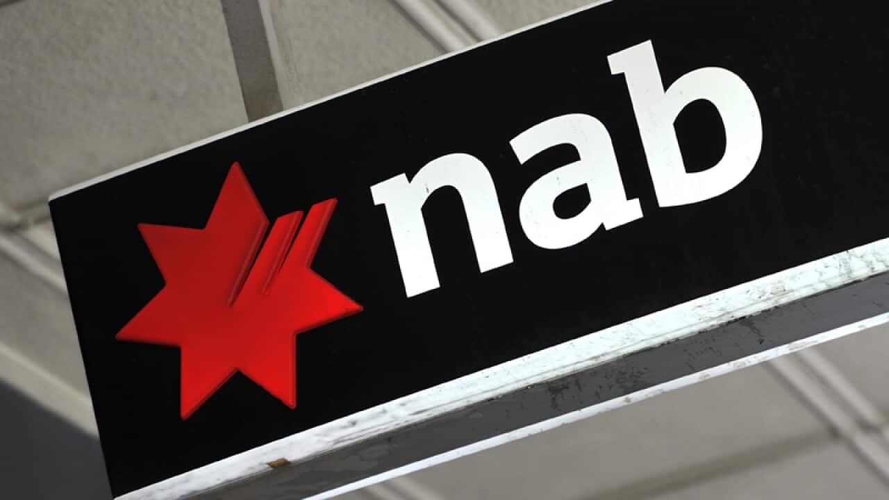 National Australia Bank (NAB) signage in Sydney