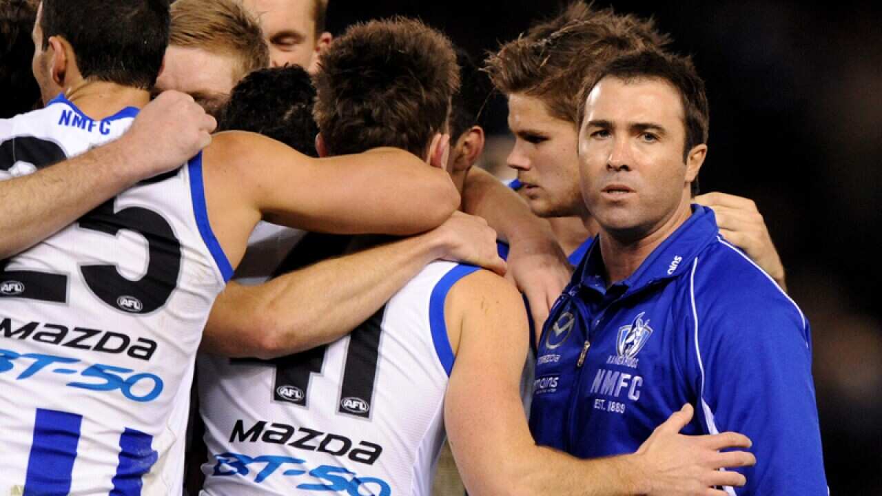 North Melbourne AFL coach Brad Scott.