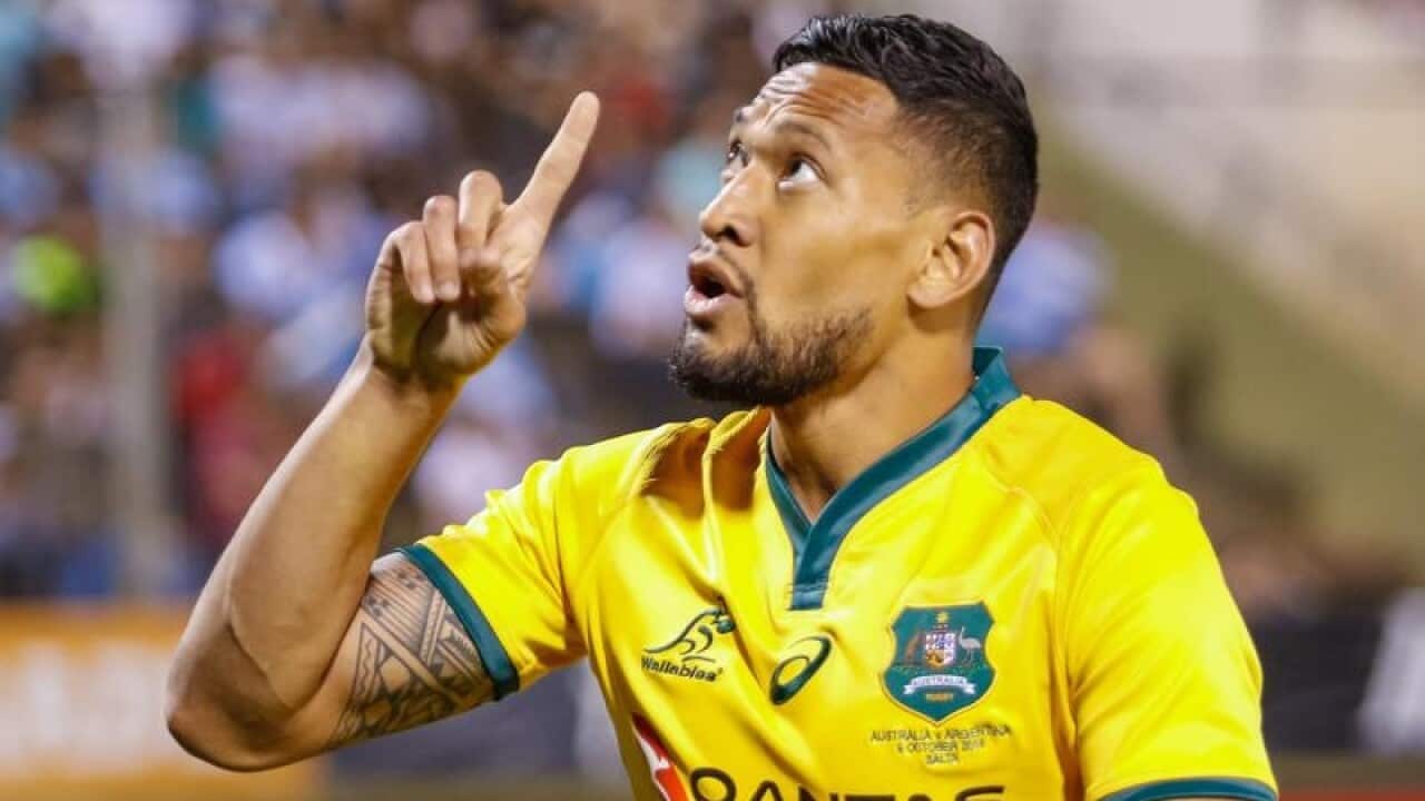 Israel Folau has linked the bushfires and drought to God's judgment.