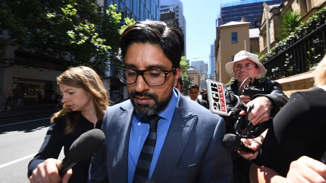 Kulwinder Singh leaves the NSW Supreme Court in Sydney earlier this month. He will now face a retrial.
