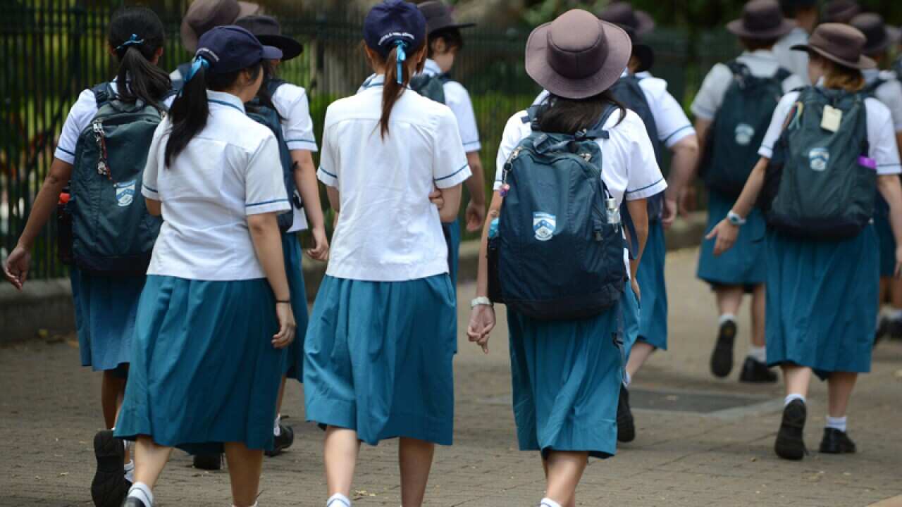 A group of high school students in Brisbane