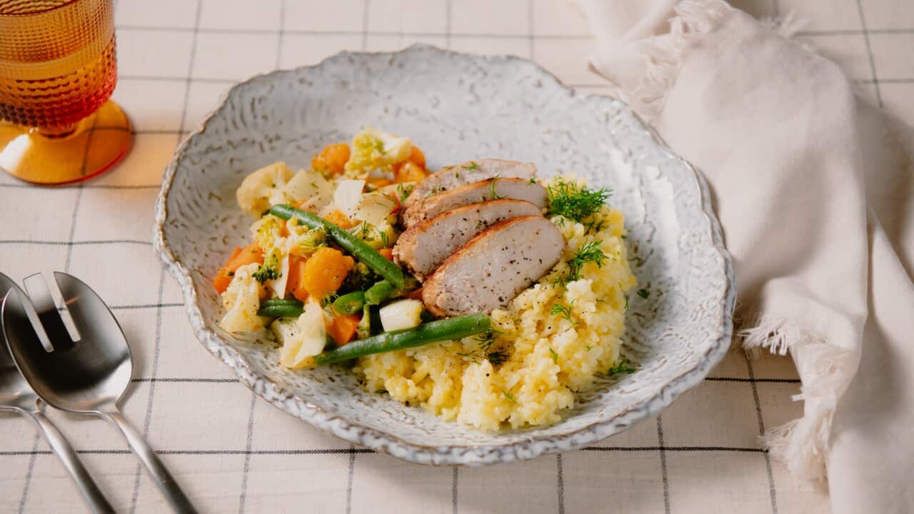 Chicken cheesy rice