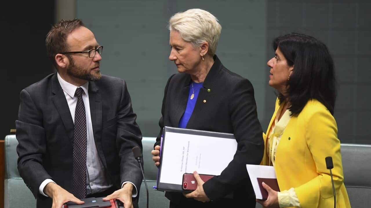 Australian Greens MP Adam Bandt and Independent MPs Kerryn Phelps and Julia Banks are part of the powerful crossbench. 
